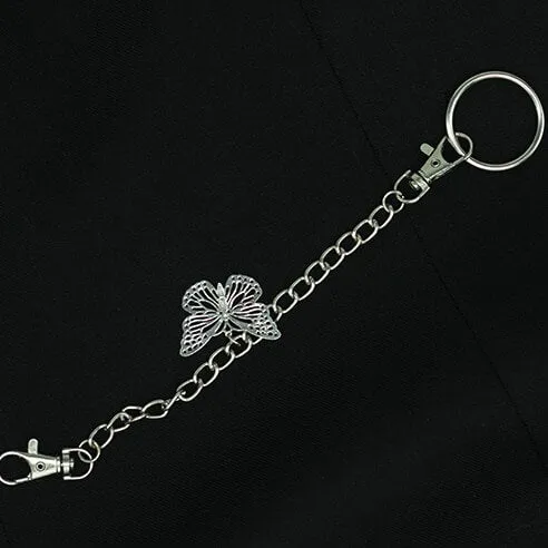 Alternative butterfly gothic chain belt