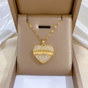 Heart MAMA Letter Pendant Necklace For Women Girl New Trend Neck Chain