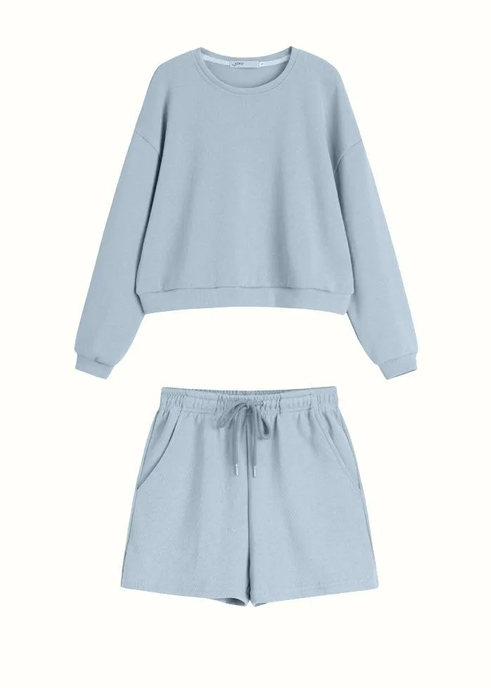 I Feel Fresh sweatshirt   shorts loungewear set