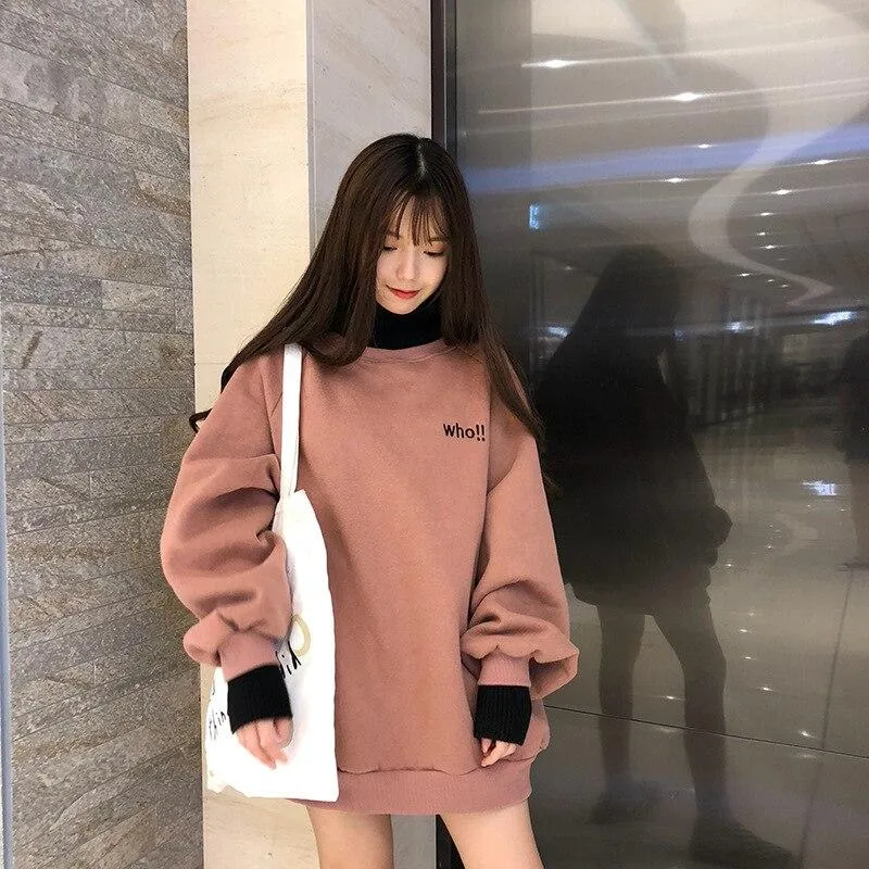 Korean Hoodie Oversized Girl