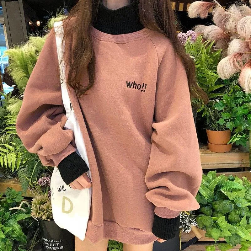 Korean Hoodie Oversized Girl
