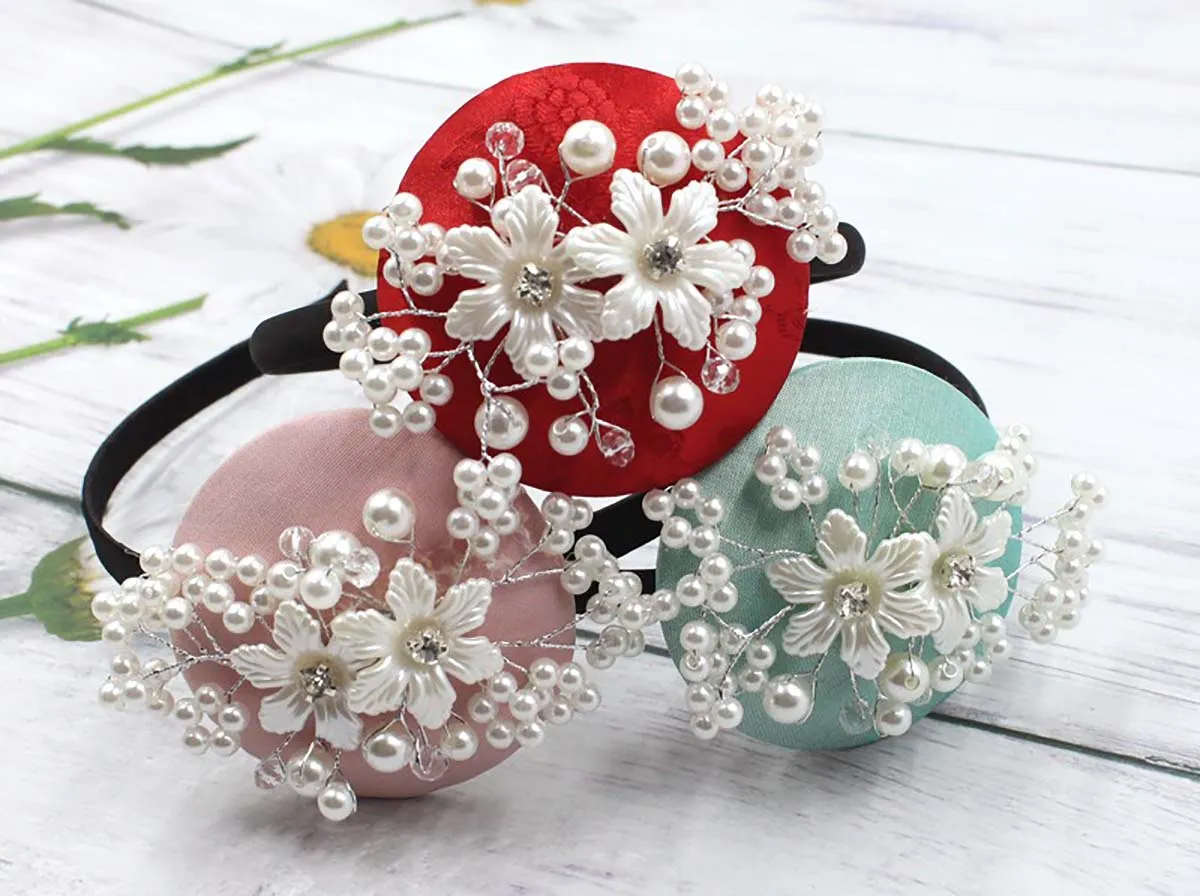 Lily Pearl Floral Hairband (3 Colors)