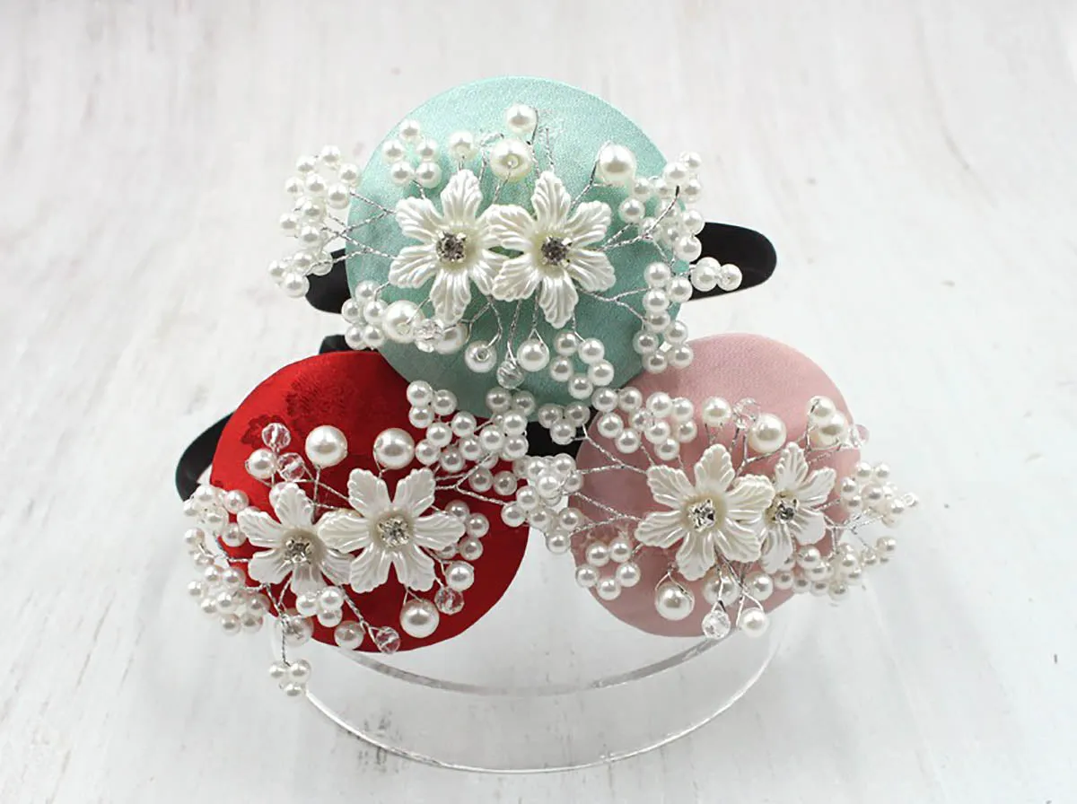 Lily Pearl Floral Hairband (3 Colors)