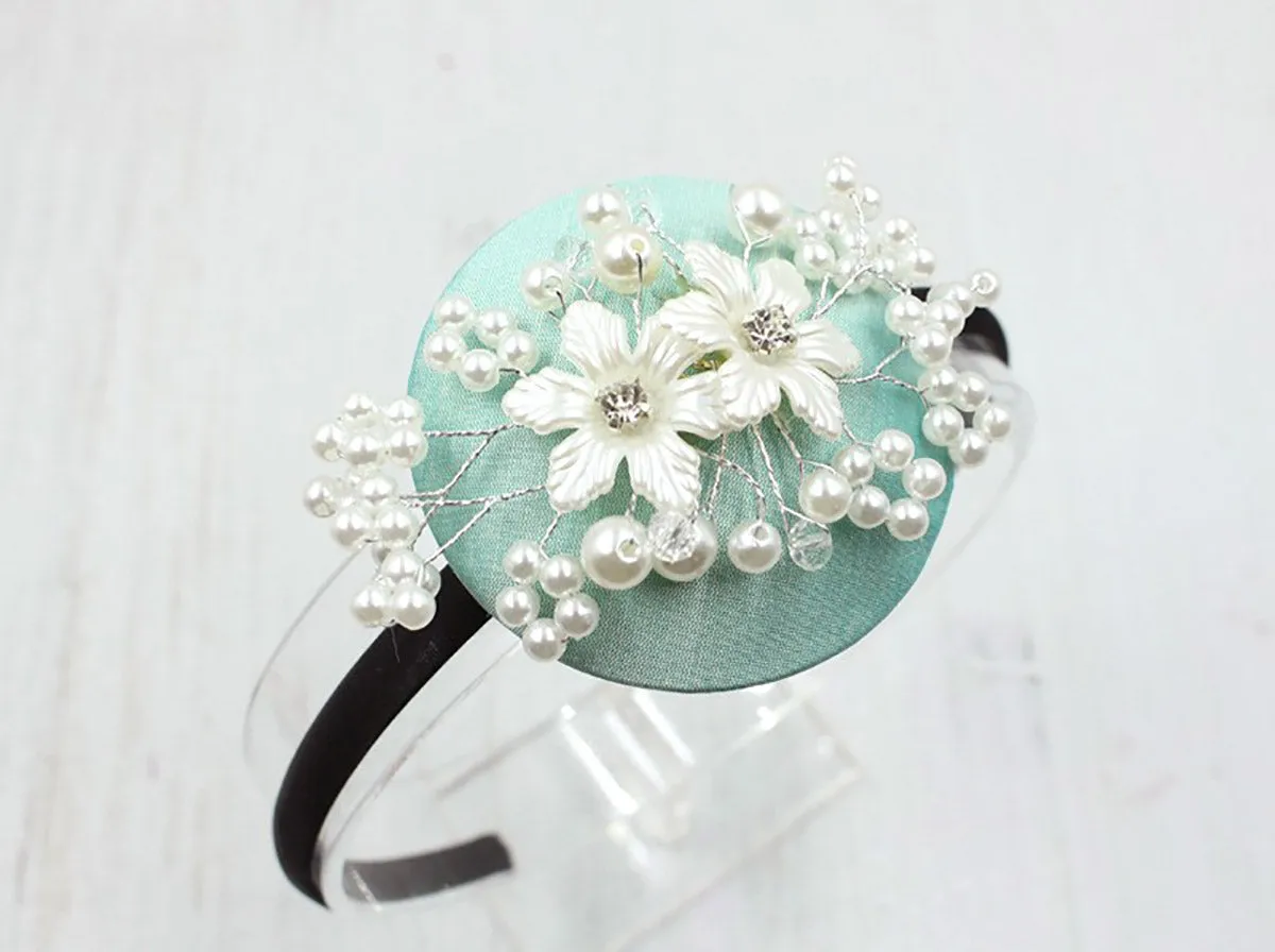 Lily Pearl Floral Hairband (3 Colors)