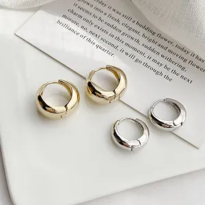 Minimalist 925 Sterling Silver Stud Earrings for Women