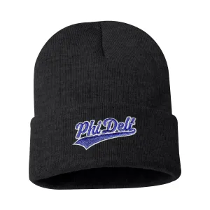 Phi Delt Signature Charcoal Beanie